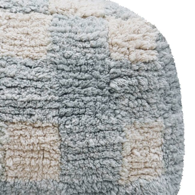 Lorena Canals Pouf Vichy Blue Little Chefs