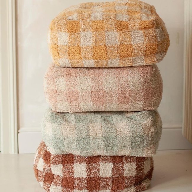 Lorena Canals Pouf Vichy Blau Little Chefs