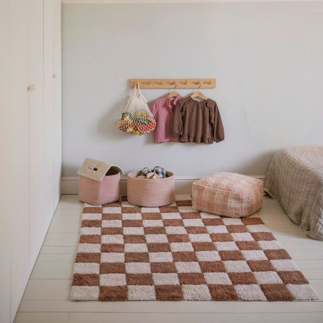 Lorena Canals Pouf Vichy Pink Little Chefs