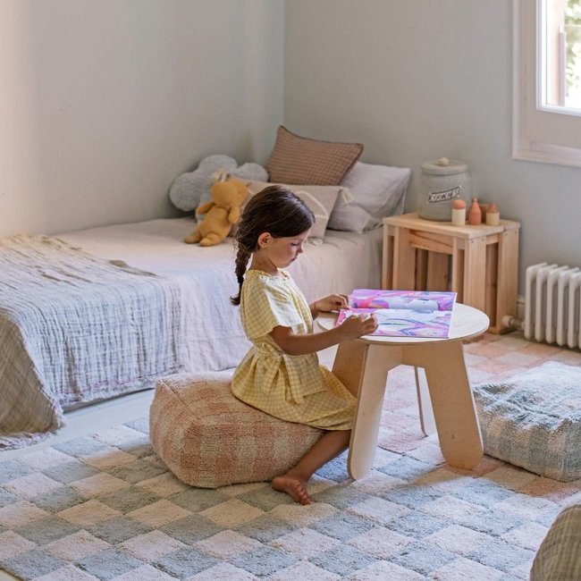 Lorena Canals Pouf Vichy Pink Little Chefs