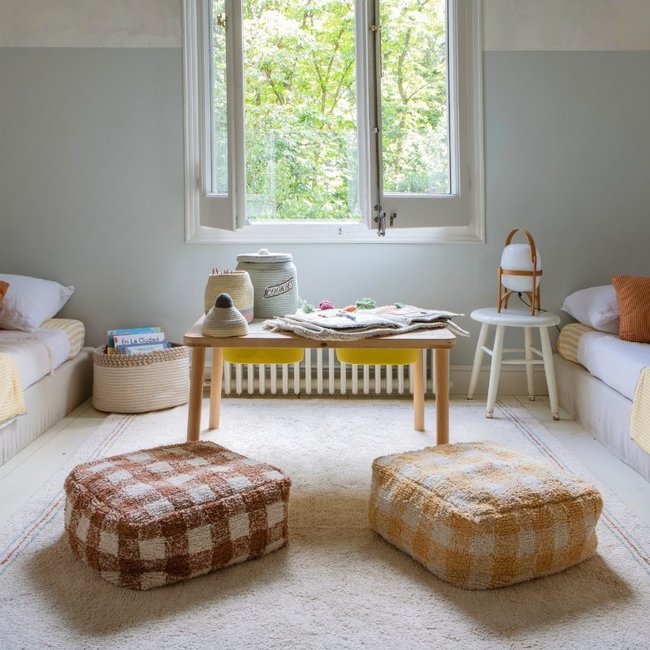 Lorena Canals Pouf Vichy Yellow Little Chefs