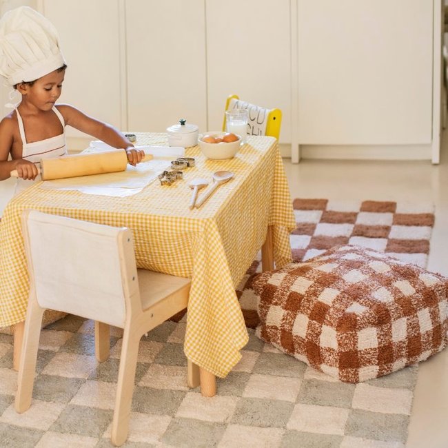 Lorena Canals Pouf Vichy Toffee Little Chefs