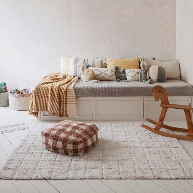 Lorena Canals Pouf Vichy Toffee Little Chefs