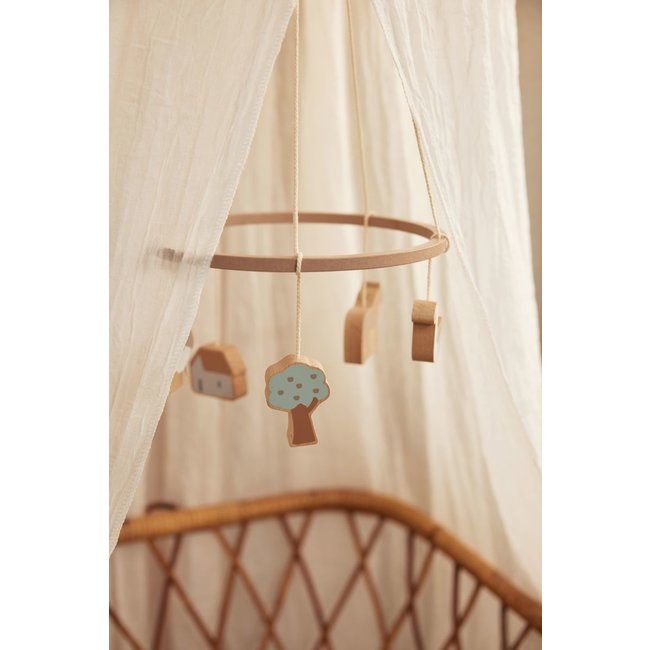 Jollein Betthimmel Boho Lace Vintage Ivory 155 cm