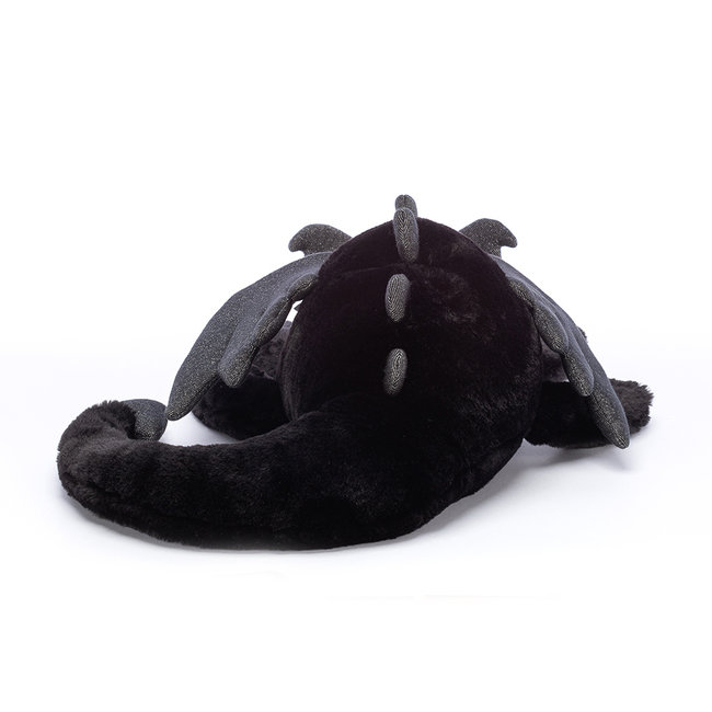 26 Inch Jelly Onyx Dragon Plush Toy | Soft Black Stuffed Animal Birthday Gift