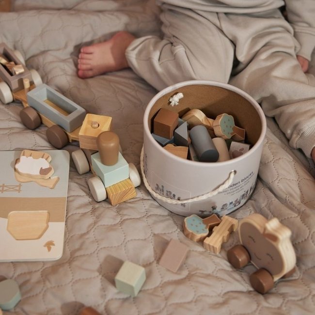 Jollein Wooden Blocks Farm