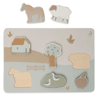 Jollein Wooden Puzzle Farm 6 pcs Jollein Wooden Puzzle Farm 6 pcs