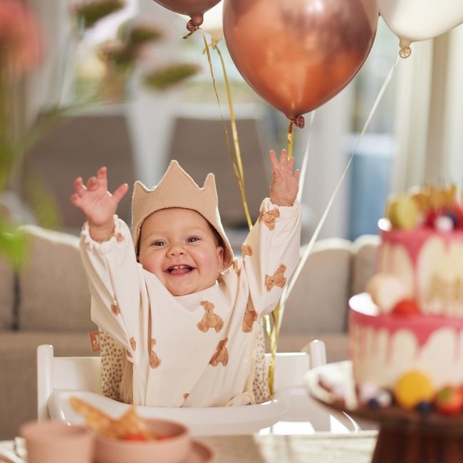 Jollein Verjaardagskroon Stof Biscuit