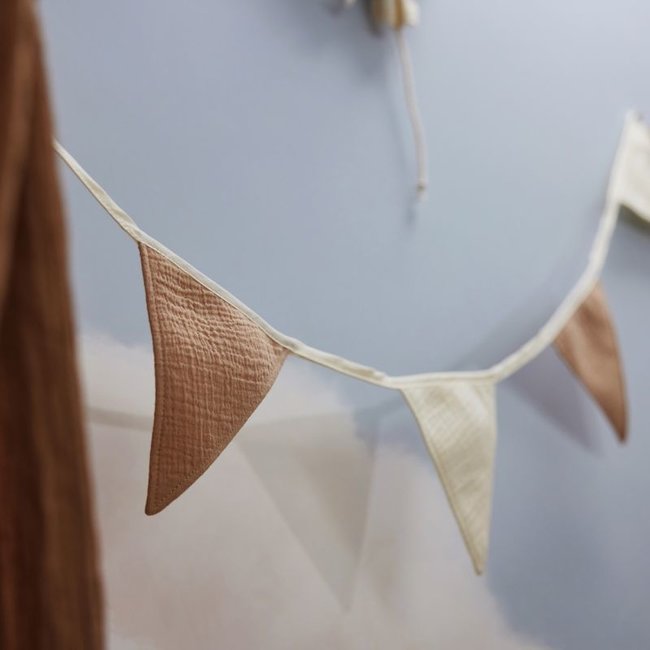 Jollein Stoffen Vlaggenlijn Beige