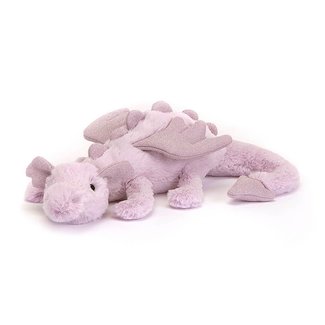 Jellycat Knuffel Draak Lila Little 26 cm