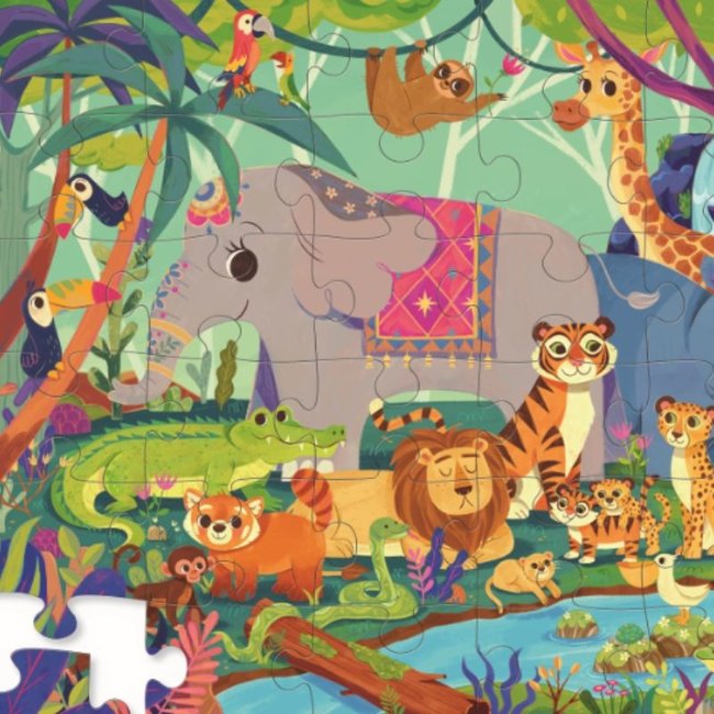 Crocodile Creek Puzzels Bodenpuzzle In The Jungle 36 Teile 3 Jahre+