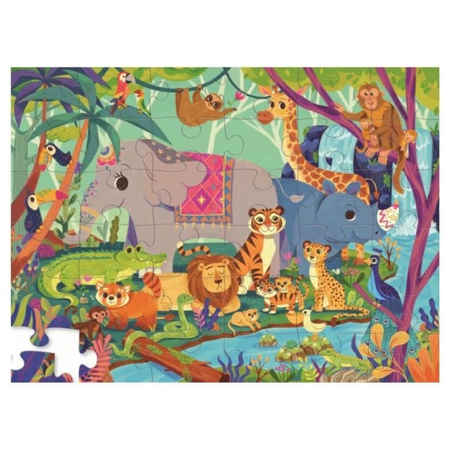 Crocodile Creek Puzzels Floor Puzzle In The Jungle 36 pcs. 3 years+