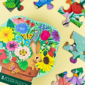 Crocodile Creek Puzzels Floor Puzzle Garden Friends 36 pieces Crocodile Creek Puzzels Floor Puzzle Garden Friends 36 pieces