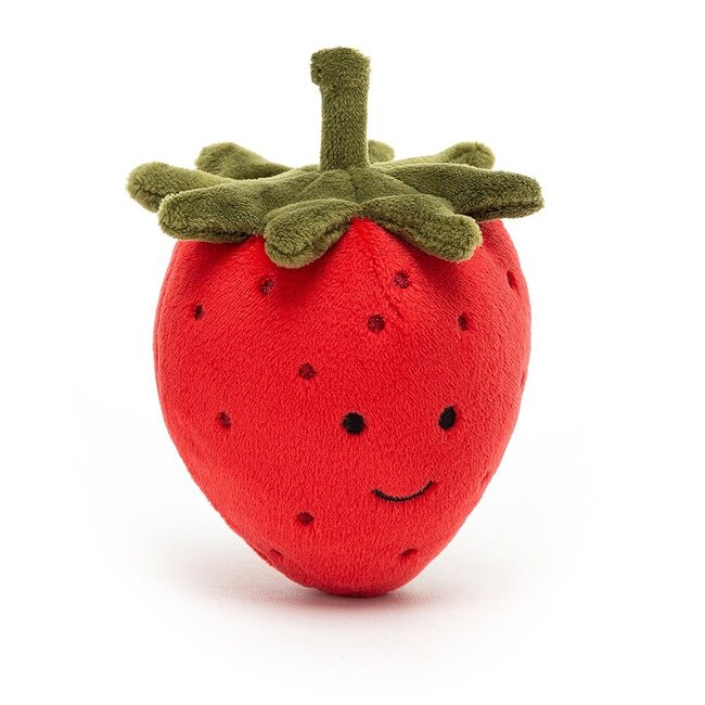 Jellycat Aardbei Knuffel Fabulous Fruit 8 cm
