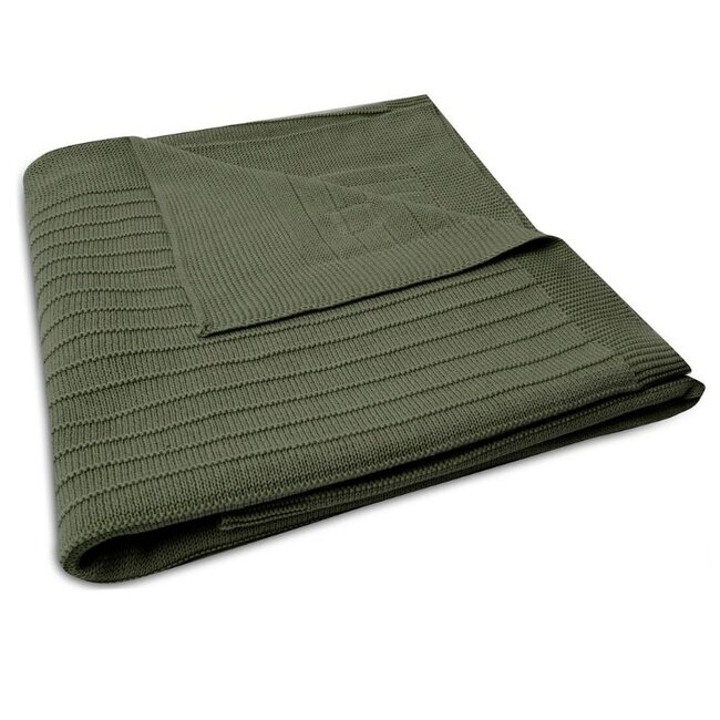 Jollein Blanket Leaf Green 100 x 150 cm