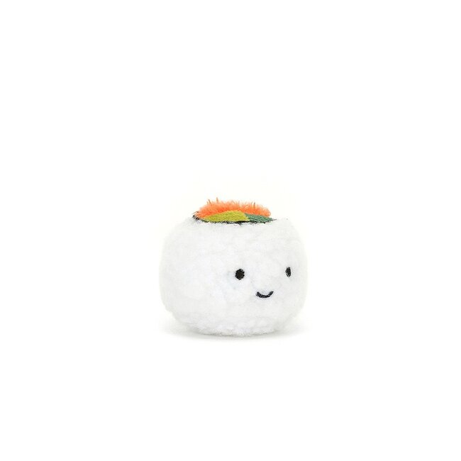 Jellycat Sassy Sushi Uramaki Knuffel 5 cm