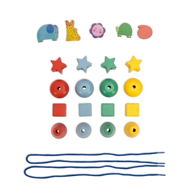 Moulin Roty Speelgoed Wooden Beads Les Toupitis