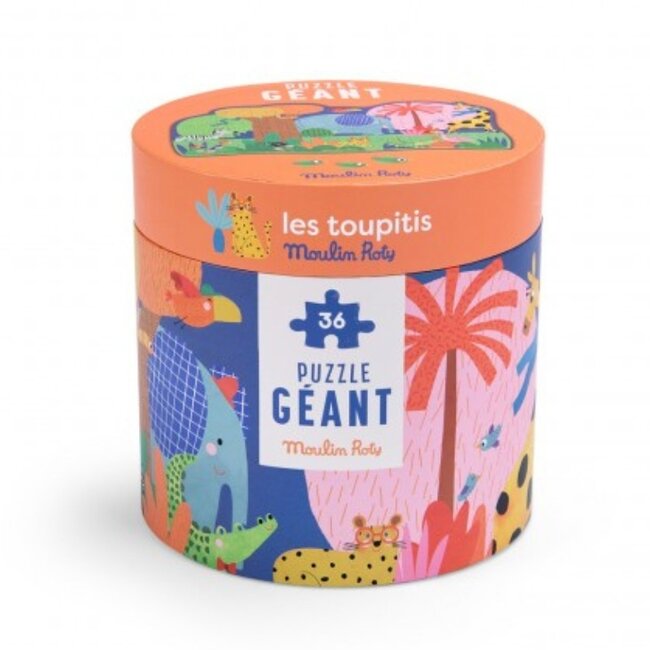 Moulin Roty Speelgoed Puzzle Les Toupitis 36 pcs.
