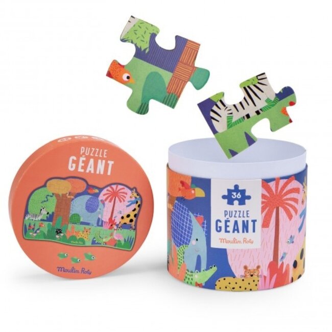 Moulin Roty Speelgoed Bodenpuzzle Les Toupitis 36 St.