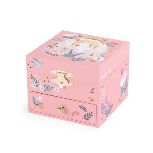 Moulin Roty Juwelen Muziekdoosje Les Parisiennes Roze