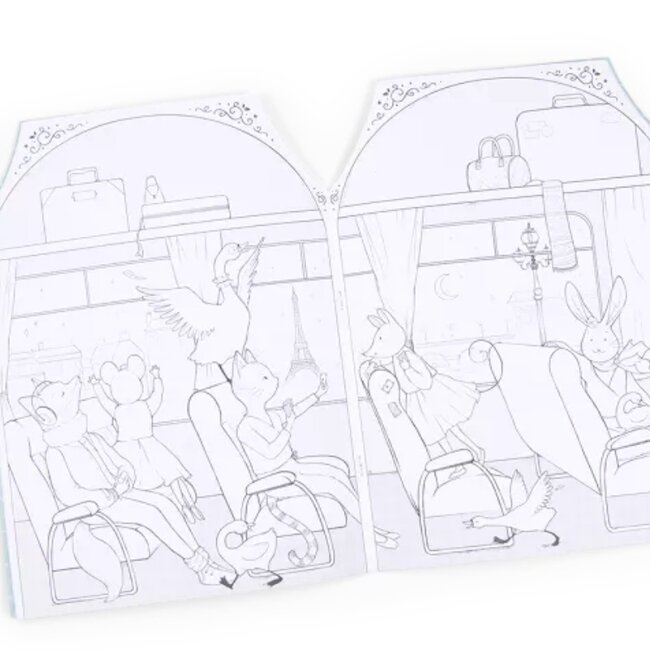 Moulin Roty Speelgoed Kleurboek & 170 Stickers La Petit Ecole De Danse