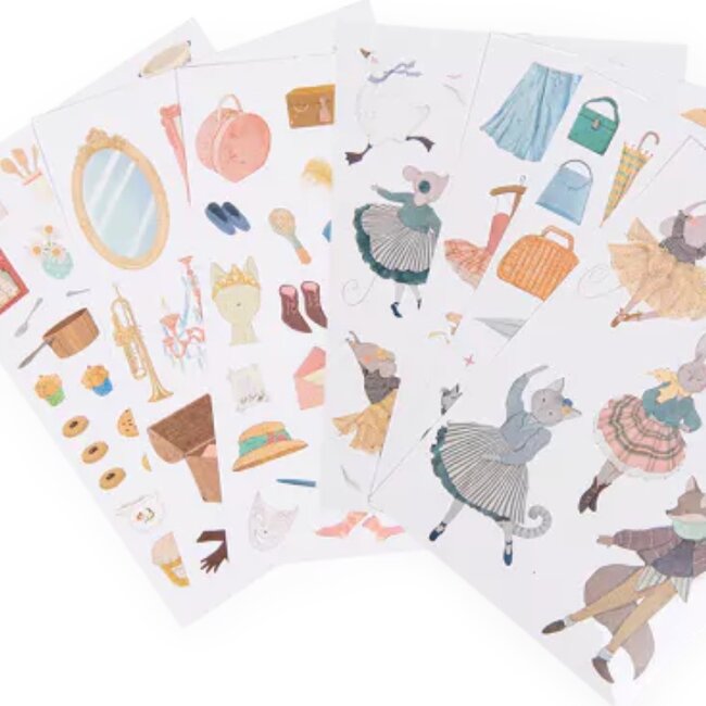 Moulin Roty Kleurboek & 170 Stickers La Petit Ecole De Danse