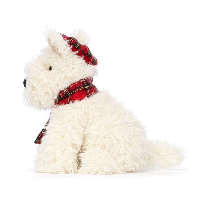 Jellycat Hund Munro Scottie Winter Kuscheltier 21 cm