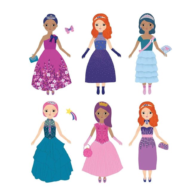 Mudpuppy Magnet Toys Princess Dress-up