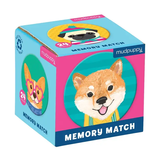 Mudpuppy Mini Memory Spiel Hunde