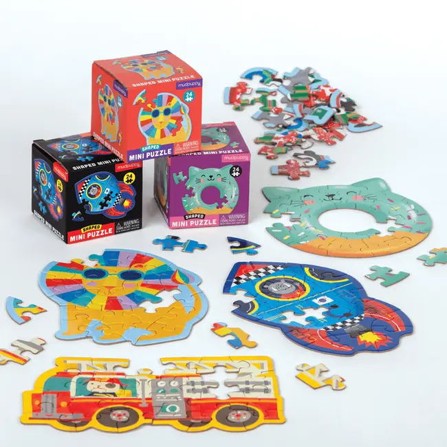 Mudpuppy Mini-Puzzle Feuerwehrauto 24 Teile.