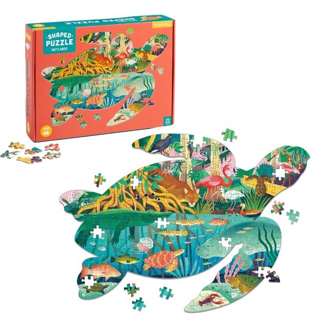 Mudpuppy Shaped Puzzle Schildkröte 300 St. 7 jaar+