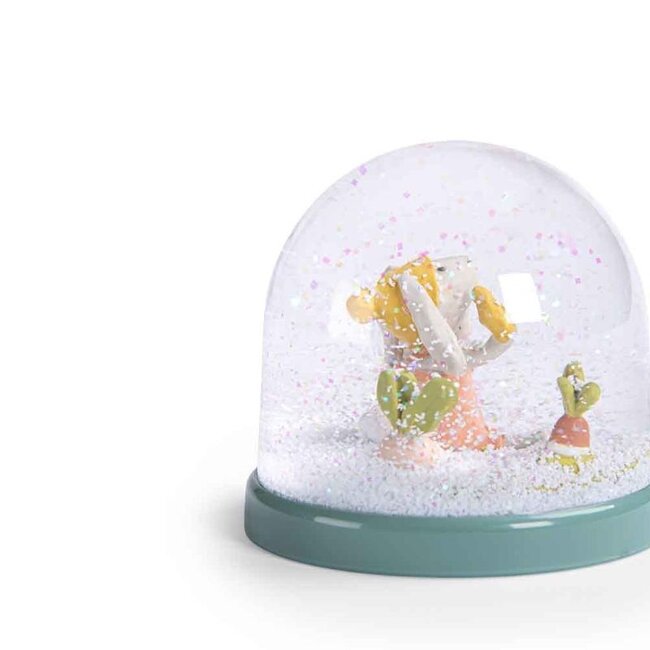 Moulin Roty Snow Globe Rabbit Trois Petits Lapins