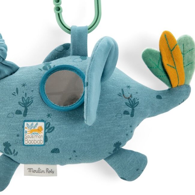 Moulin Roty Speelgoed Aktivitätsspielzeug Elefant Sous Mon Baobob