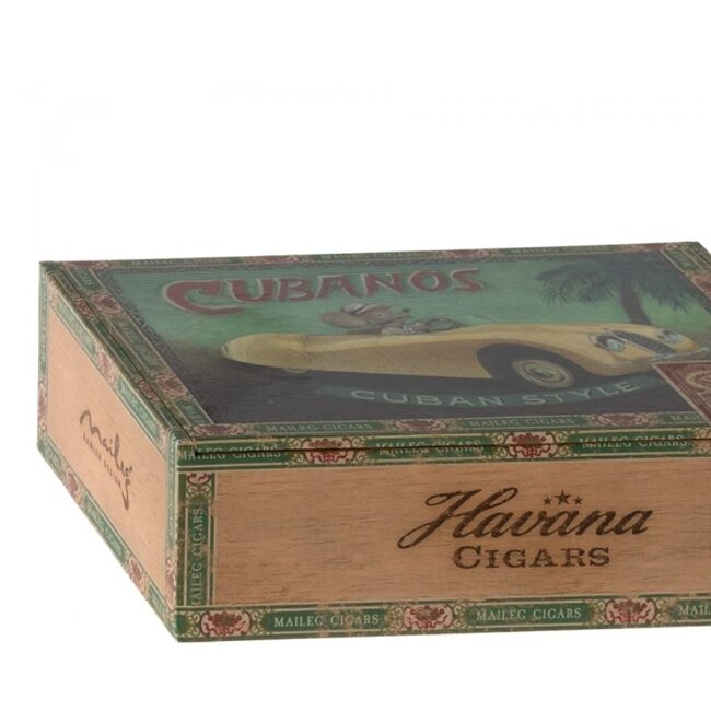 Maileg Grandpa & Grandma Mouse In Cigar Box