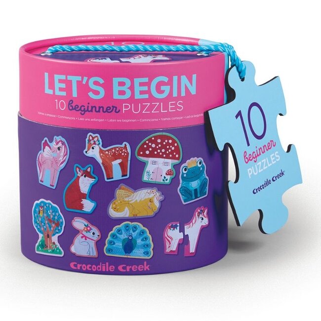 Crocodile Creek Puzzels 10 Puzzles Einhorn Let's Begin 2 Stk. 2 Jahre+