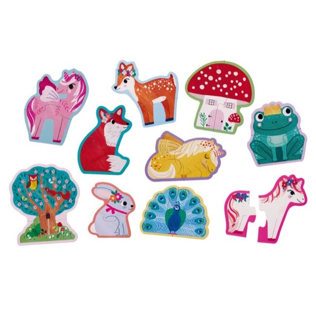 Crocodile Creek Puzzels 10 Puzzels Unicorn Let's Begin 2 st. 2 jaar+