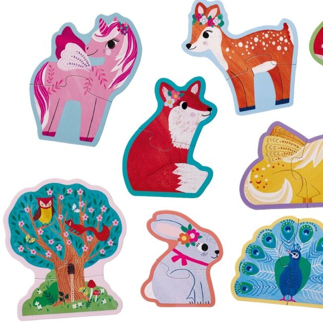 Crocodile Creek Puzzels 10 Puzzels Unicorn Let's Begin 2 st. 2 jaar+