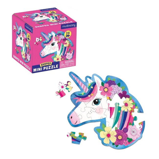 Mudpuppy Mini-Puzzle Unicorn 24 Teile.