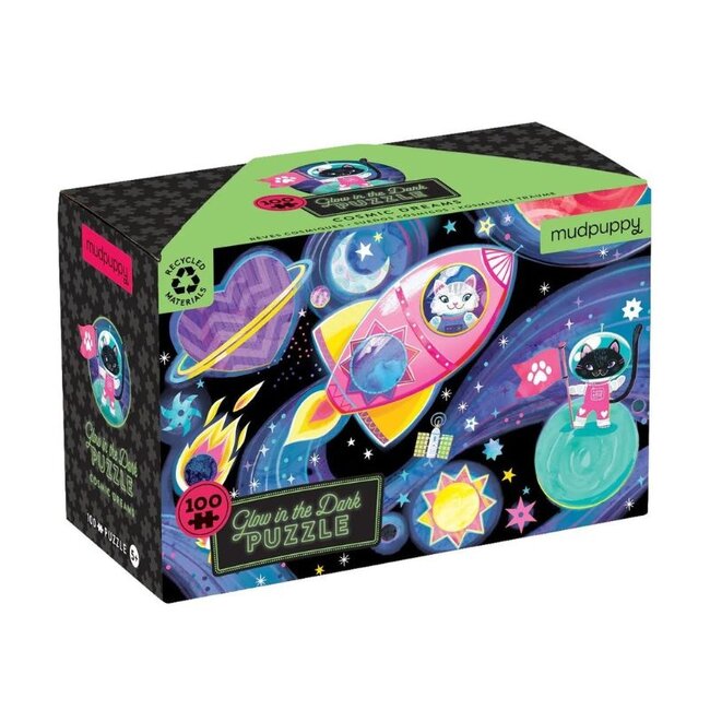 Mudpuppy Glow in the dark puzzel Cosmic 100 st.