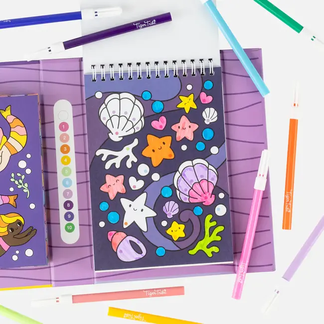 Tiger Tribe Colour by Numbers Mermaid