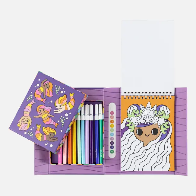 Tiger Tribe Colour by Numbers Mermaid