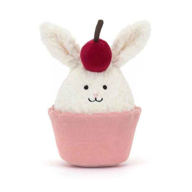 Jellycat Cupcake Konijn Dainty Dessert Knuffel 14 cm