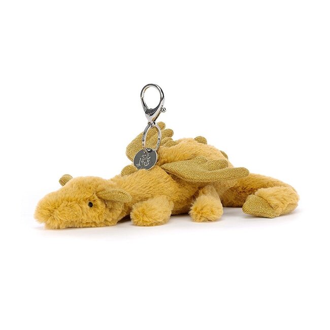 Jellycat Draak Sleutelhanger Goud