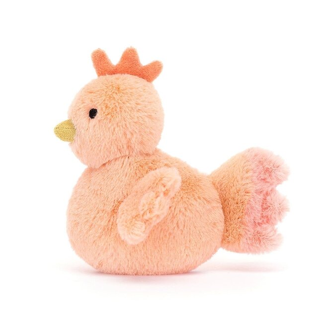 Jellycat Kip Fluffy Chicken Oranje 11 cm