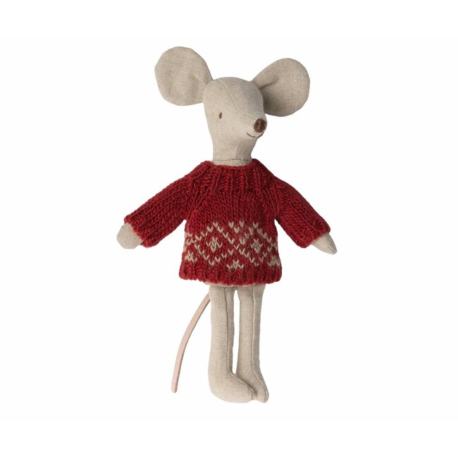 Maileg Knitted Sweater Mum Mouse 15 cm