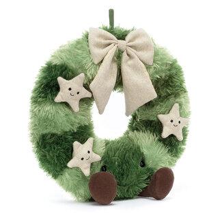 Jellycat Amuseable Christmas Wreath Nordic Spruce