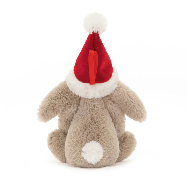 Jellycat Bashful Christmas Bunny Decoration 13 cm