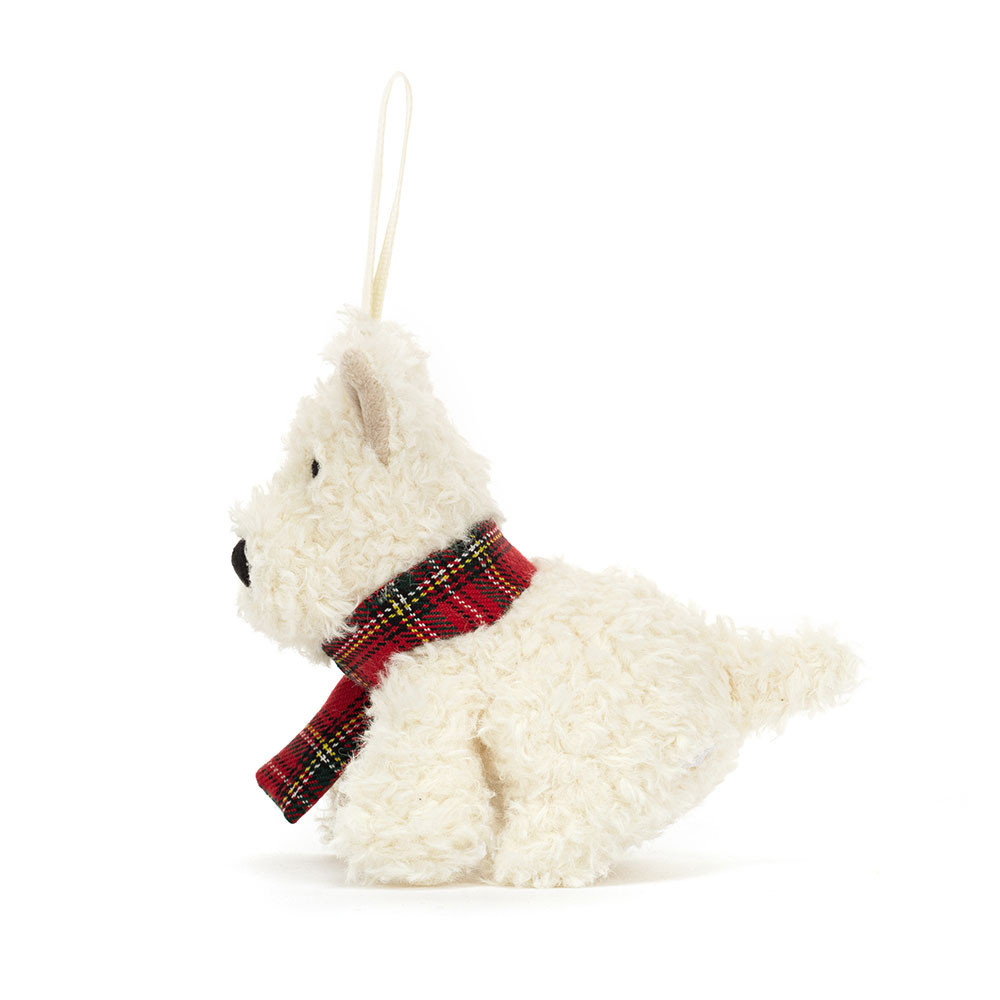 Jellycat Munro Scottie Dog Decoration Christmas Soft Toys Rocket Toys
