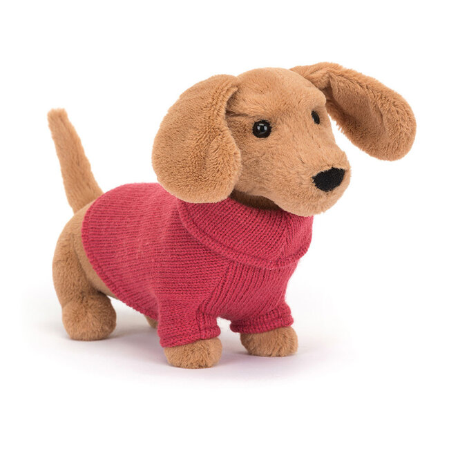Jellycat Dachshund Stofftier Sweater Rosa 16 cm