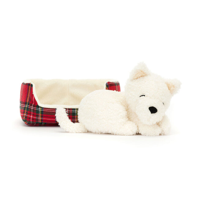 Jellycat Dog Napping Nipper Westie 15 cm